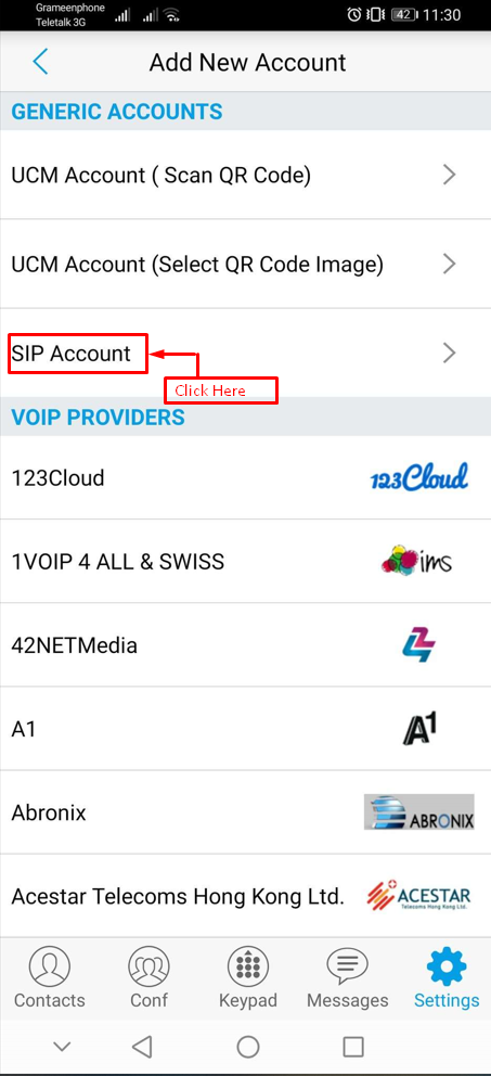 PBX extensions setup on GS Wave App - Step 4