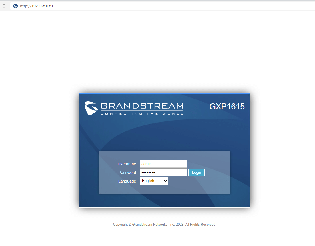 How to Configure SIP Account on a Grandstream IP Phone - Step 3