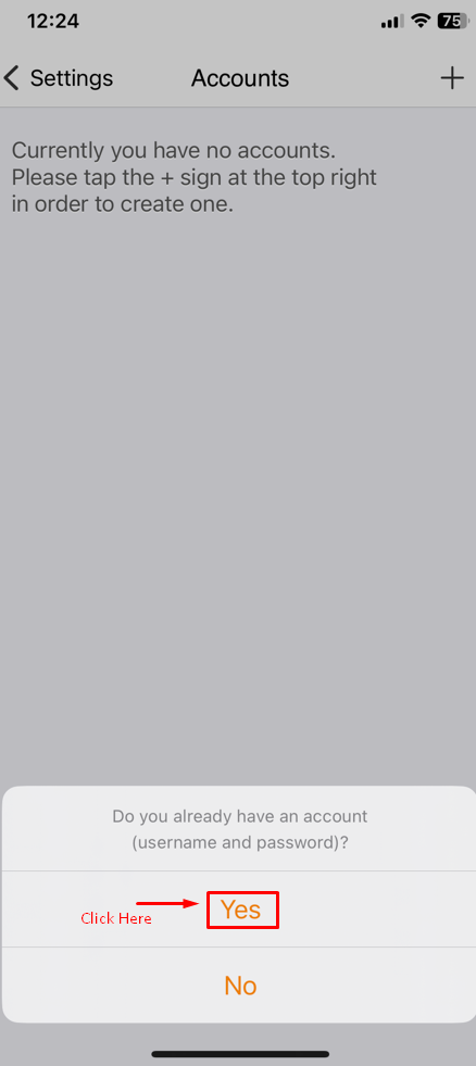 PBX Service Extension Using Zoiper Softphone for iPhone - Step 3