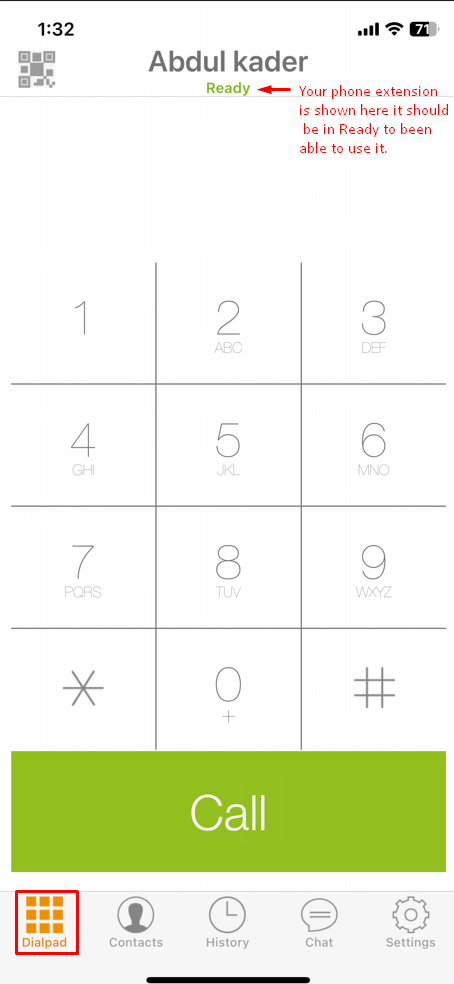 PBX Service Extension Using Zoiper Softphone for iPhone - Step 9